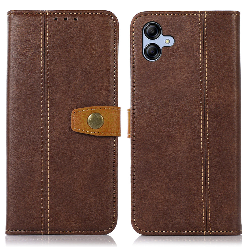 For Samsung Galaxy A05 4G Case Anti-Scratch Leather Wallet Stand Calf Texture Phone Cover For Samsung Galaxy A05 4G Case Anti-Scratch Leather Wallet Stand Calf Texture Phone Cover